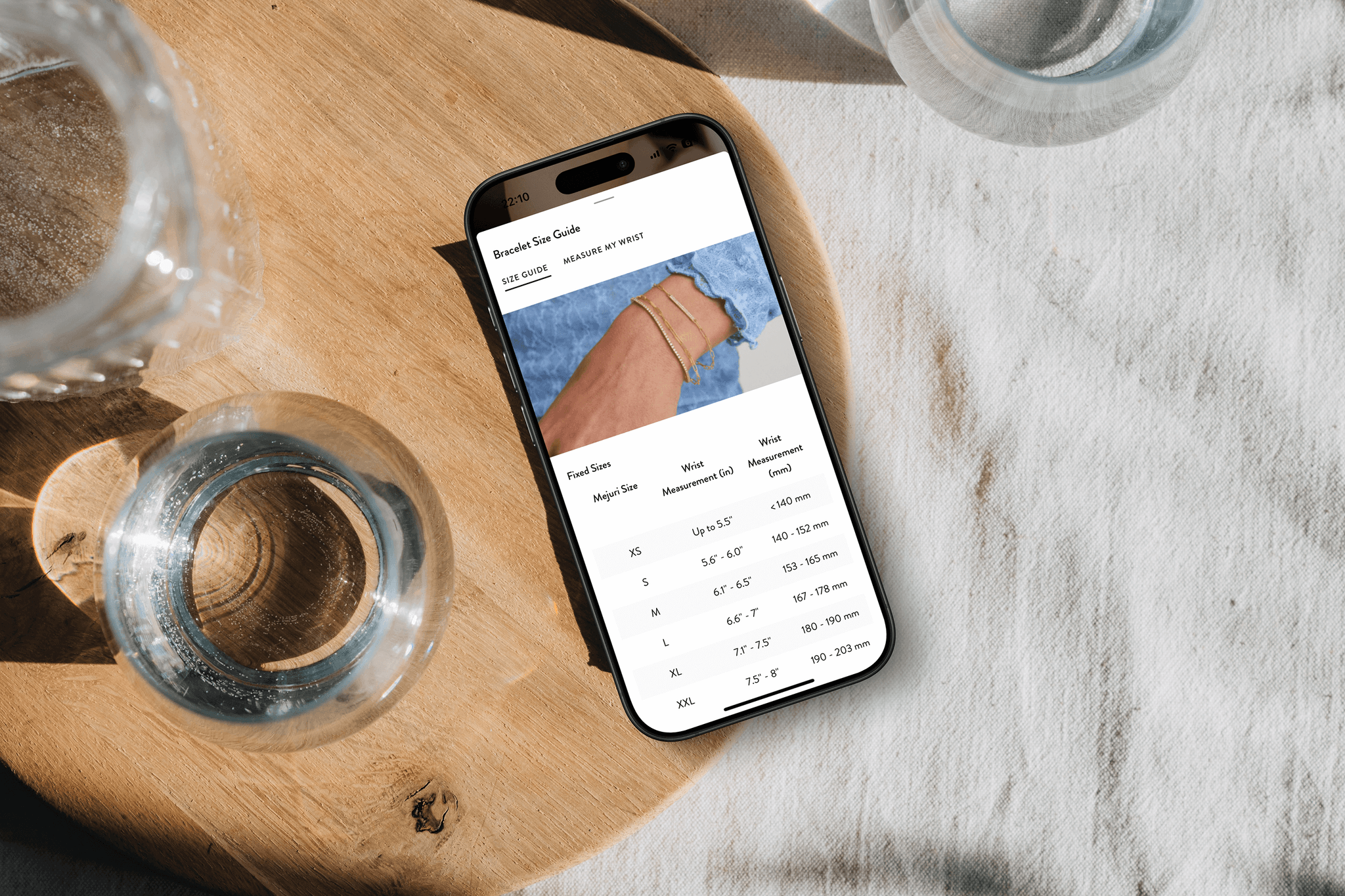 Mejuri App Screenshot of store locations